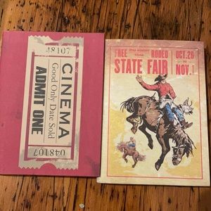 Two Noteletts Retro Journals